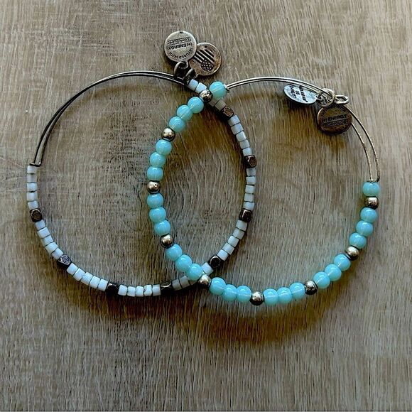 Alex and Ani Beaded Bracelets Pair - Picture 1 of 6